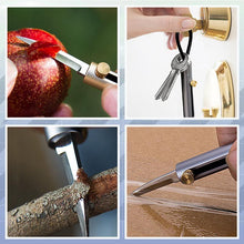 Last inn bildet i Galleri-visningsprogrammet, Uttrekkbar kniv nøkkelring