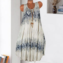 Last inn bildet i Galleri-visningsprogrammet, Summer Beach Bohemia Print Sleeveless Dress