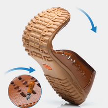 Last inn bildet i Galleri-visningsprogrammet, Lærsandaler for Menn