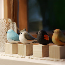 Last inn bildet i Galleri-visningsprogrammet, Fat Chirp Bird Wood Carving Ornament