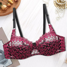 Last inn bildet i Galleri-visningsprogrammet, Brodert blomsterbh i plussstørrelse