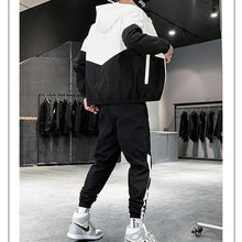 Last inn bildet i Galleri-visningsprogrammet, Vår og høst uformell sportsdrakt for menn (hettegenser + bukser)