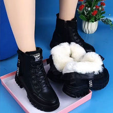 Last inn bildet i Galleri-visningsprogrammet, Høytopp for kvinner, varme Martin-støvler i skinn