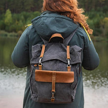 Last inn bildet i Galleri-visningsprogrammet, Klassisk lær ryggsekk