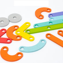 Last inn bildet i Galleri-visningsprogrammet, Montessori Pegboard Puslespill