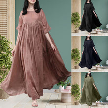 Last inn bildet i Galleri-visningsprogrammet, Sving-kjole med rund hals