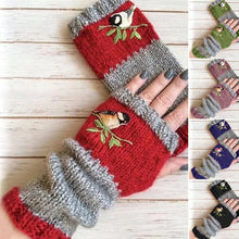 Last inn bildet i Galleri-visningsprogrammet, Varme Patchwork-broderte hansker
