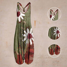 Last inn bildet i Galleri-visningsprogrammet, Women Summer Pattern Sleeveless Harem Jumpsuit