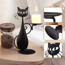 Last inn bildet i Galleri-visningsprogrammet, Black Cat lysestake