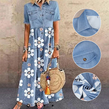 Last inn bildet i Galleri-visningsprogrammet, Trykt Kortermet Kjole