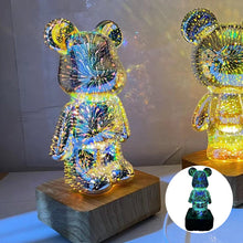 Last inn bildet i Galleri-visningsprogrammet, 3D Fireworks Bear Lights