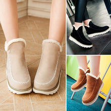 Last inn bildet i Galleri-visningsprogrammet, Vinter snøstøvler med flate hæler