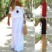 Last inn bildet i Galleri-visningsprogrammet, Kortermet maxikjole