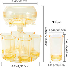 Last inn bildet i Galleri-visningsprogrammet, 6 Shot Glass Dispenser og holder
