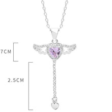 Last inn bildet i Galleri-visningsprogrammet, Amorhjerte Halskjede med bevegelige vinger