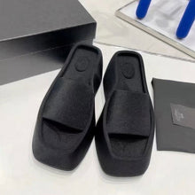 Last inn bildet i Galleri-visningsprogrammet, Luksussandaler med firkantet tå