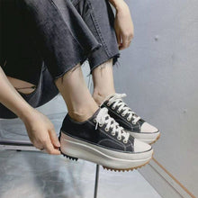 Last inn bildet i Galleri-visningsprogrammet, Stilfulle lerretssko for kvinner med tykke såler