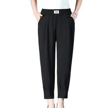 Last inn bildet i Galleri-visningsprogrammet, Uformelle bukser med stretchy midje i pluss størrelse for kvinner