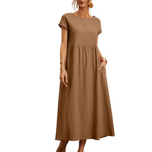 Last inn bildet i Galleri-visningsprogrammet, Sleeveless loose cotton linen dress