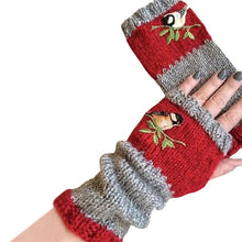 Last inn bildet i Galleri-visningsprogrammet, Varme Patchwork-broderte hansker
