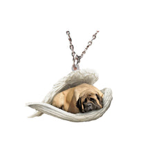 Last inn bildet i Galleri-visningsprogrammet, Sovende engel halskjede i rustfritt stål