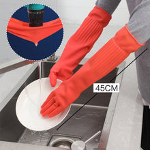 Last inn bildet i Galleri-visningsprogrammet, Thickened and Lengthened Latex Dishwashing Gloves