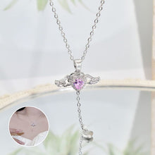 Last inn bildet i Galleri-visningsprogrammet, Rosa Angel Wings Halskjede