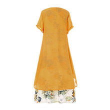 Last inn bildet i Galleri-visningsprogrammet, Rundhalset maxikjole med blomster-trykk