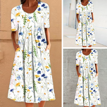 Last inn bildet i Galleri-visningsprogrammet, Uformell kjole med rund hals