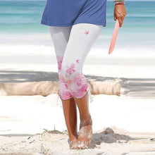 Last inn bildet i Galleri-visningsprogrammet, Multicolor Printed Drawstring Cropped Pants
