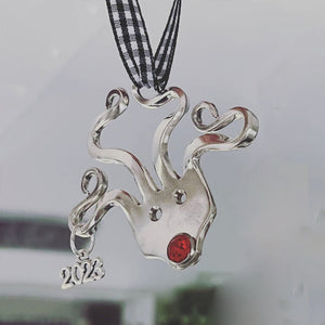 Morsom gaffel reinsdyr ornament