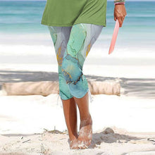 Last inn bildet i Galleri-visningsprogrammet, Multicolor Printed Drawstring Cropped Pants
