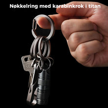 Last inn bildet i Galleri-visningsprogrammet, Karabinnøkkelring klips
