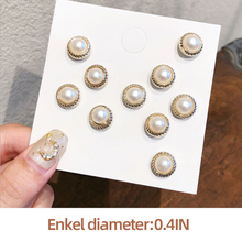 Last inn bildet i Galleri-visningsprogrammet, Perle deksel,  Brosje knapper sett (10 stk)
