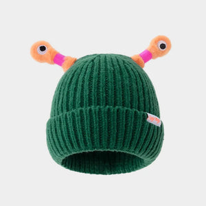 Selvlysende liten monsterhatt i ull