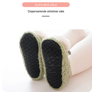 Søte pels babysokk sko