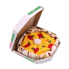 Last inn bildet i Galleri-visningsprogrammet, 4 par kreativ pizzasokker i pizzaboks

