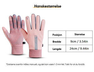 Vanntette berøringsskjerm sklisikre hansker