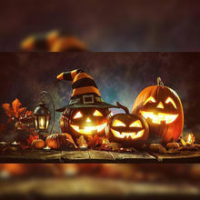 Last inn bildet i Galleri-visningsprogrammet, Halloween lydaktivert gresskar med innebygd høyttaler
