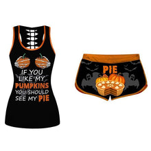 Last inn bildet i Galleri-visningsprogrammet, 🎃1 sett Halloween gresskarsinglet og shorts
