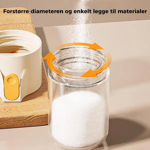 Krydderdispenser med saltbøsse