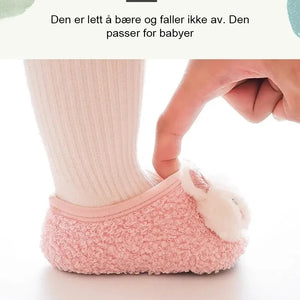 Søte pels babysokk sko