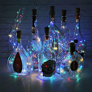 LED vinflaske kork nattlys