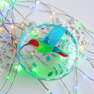 Flate Fugle-ornamenter til Juletreet
