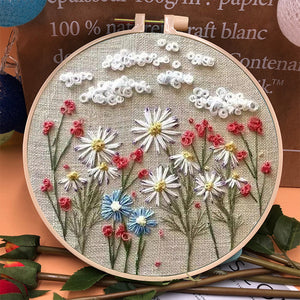 Blomstersett for broderibøyler for nybegynnere