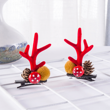 Last inn bildet i Galleri-visningsprogrammet, Christmas New Antler Plysj hårnåler
