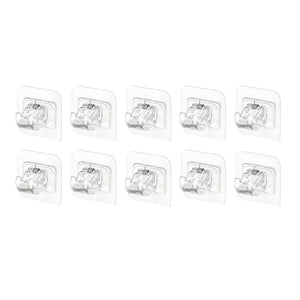 Transparent klemme for oppheng av stang