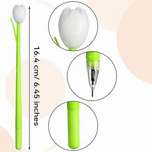 Kulepenner med tulipaner som skifter farge
