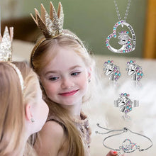 Last inn bildet i Galleri-visningsprogrammet, &quot;You Are Magical&quot; - Unicorn Princess Earrings and Necklace
