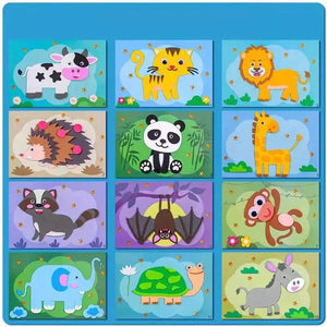 DIY Kids Animal Håndlagde klistremerker
